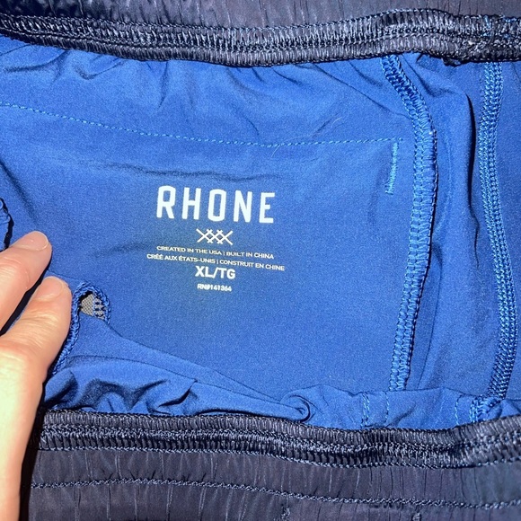 RHONE Navy Blue Performance Shorts - Picture 2 of 4